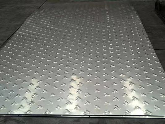SS201 1mm Pattern Steel Plate Anti Skid Diamond Plate Sheet Metal