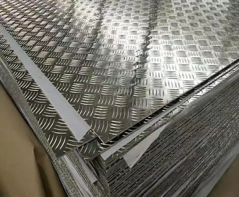 ISO9001 Patterned Aluminium Sheet Aluminium Checkered Plate 3003 5052