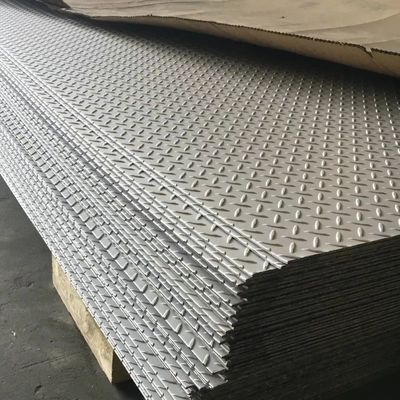 0.5mm Steel Pattern Plate Astm A786 Pattern 4 Diamond Pattern Stainless Steel Sheet